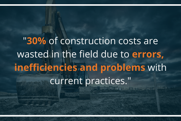 30 percent of construction costs wasted