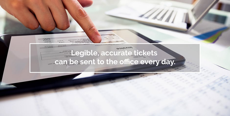 using digital tickets in the office