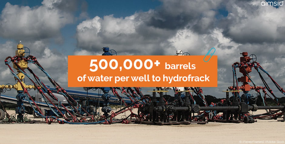 water well to hydrofrack